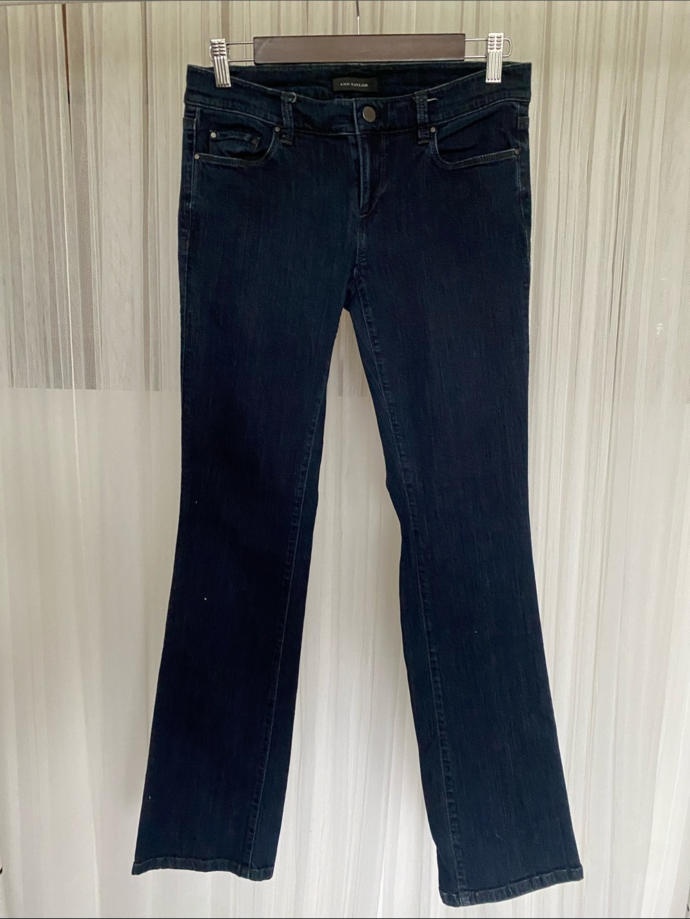 Ann Taylor Dark Indigo Modern Fit Bootcut Y2K Low Rise Jeans Size 4